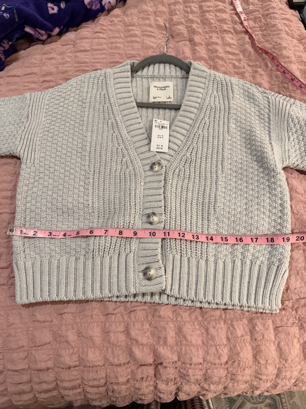 Abercrombie & Fitch Cameron Seed Stitch Cardigan - Picture 6 of 8